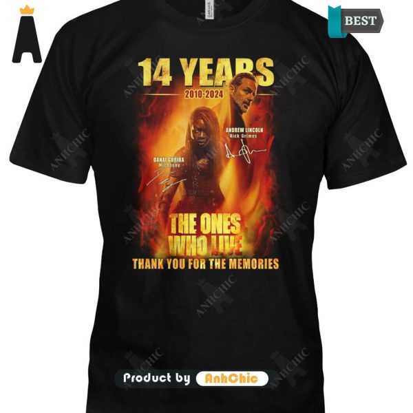 HOT Andrew Lincoil And Danai Gurira  14 Year 2010-2024 They Are The Ones Who Live Thank You For The Memories Trending Collection T-Shirt