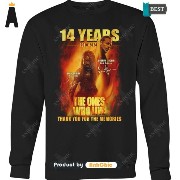 HOT Andrew Lincoil And Danai Gurira  14 Year 2010-2024 They Are The Ones Who Live Thank You For The Memories Trending Collection T-Shirt