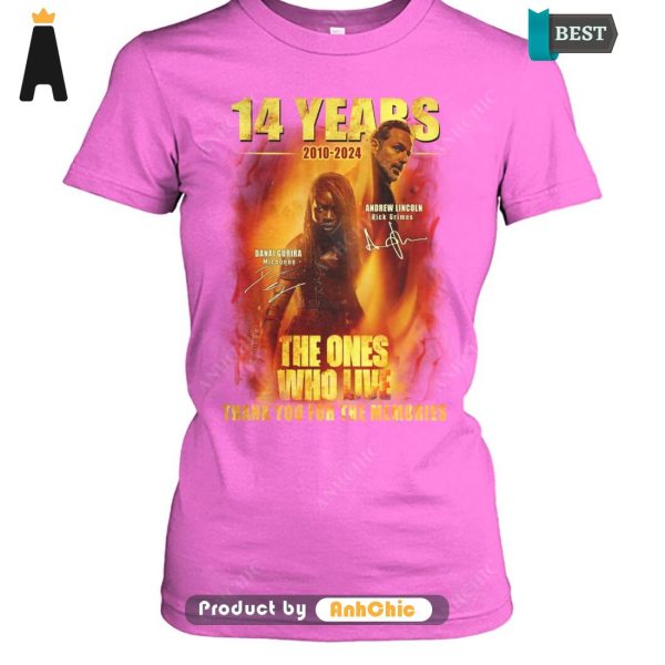 HOT Andrew Lincoil And Danai Gurira  14 Year 2010-2024 They Are The Ones Who Live Thank You For The Memories Trending Collection T-Shirt