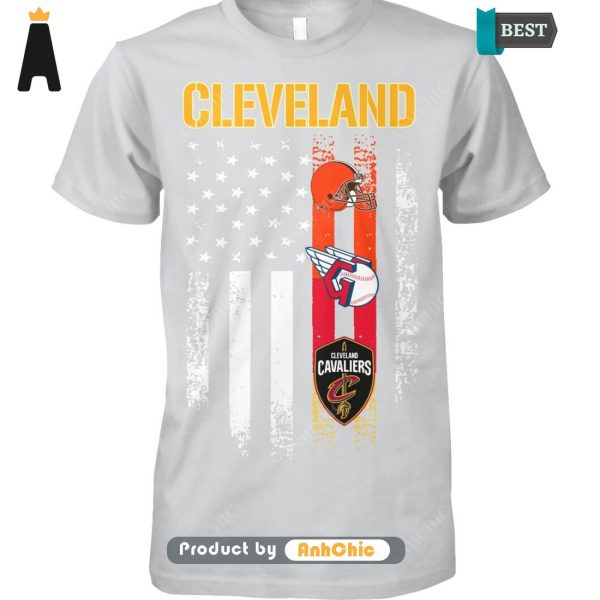 HOT City of Cleveland Cleveland Browns Cleveland Cavaliers Cleveland Guardians Luxury Comfort T-Shirt