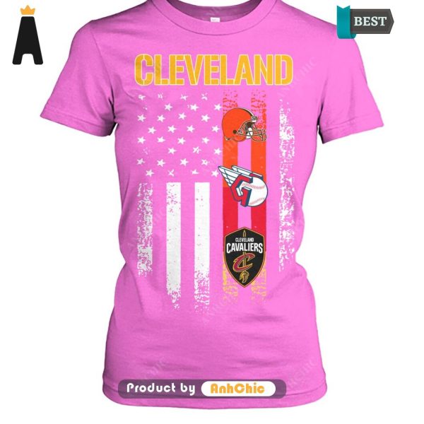 HOT City of Cleveland Cleveland Browns Cleveland Cavaliers Cleveland Guardians Luxury Comfort T-Shirt