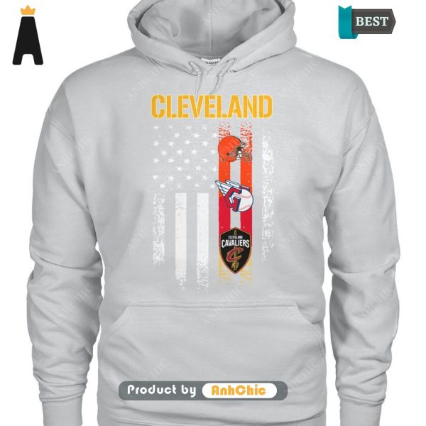 HOT City of Cleveland Cleveland Browns Cleveland Cavaliers Cleveland Guardians Luxury Comfort T-Shirt