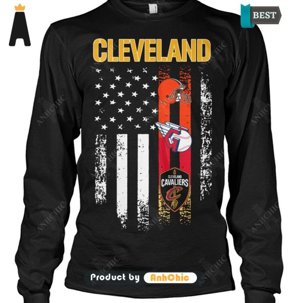 HOT City of Cleveland Cleveland Browns Cleveland Cavaliers Cleveland Guardians Luxury Comfort T-Shirt