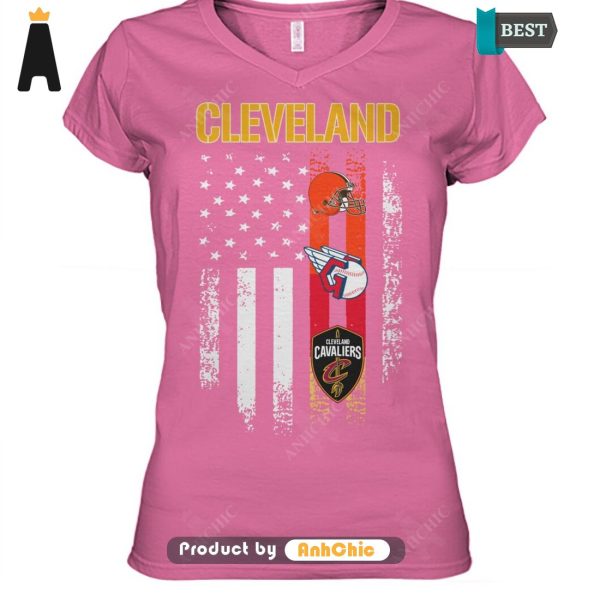 HOT City of Cleveland Cleveland Browns Cleveland Cavaliers Cleveland Guardians Luxury Comfort T-Shirt