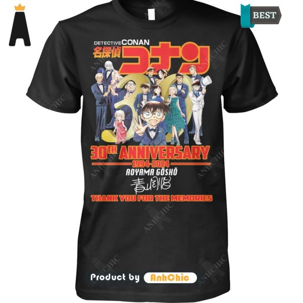 HOT Detective Conan 30th Anniversary 1994-2024 Thank You For The Memories Hot Winter T-Shirt