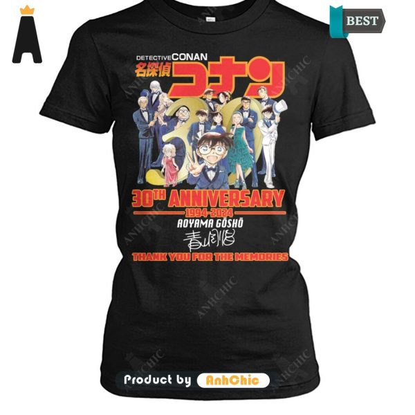 HOT Detective Conan 30th Anniversary 1994-2024 Thank You For The Memories Hot Winter T-Shirt