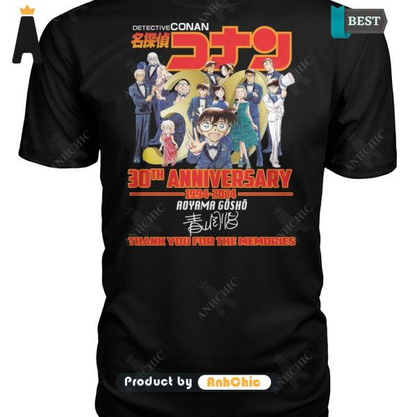 HOT Detective Conan 30th Anniversary 1994-2024 Thank You For The Memories Hot Winter T-Shirt