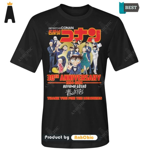 HOT Detective Conan 30th Anniversary 1994-2024 Thank You For The Memories Hot Winter T-Shirt