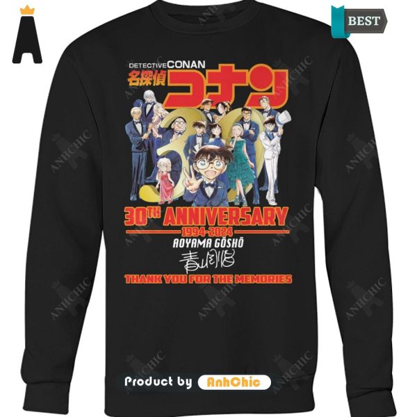 HOT Detective Conan 30th Anniversary 1994-2024 Thank You For The Memories Hot Winter T-Shirt