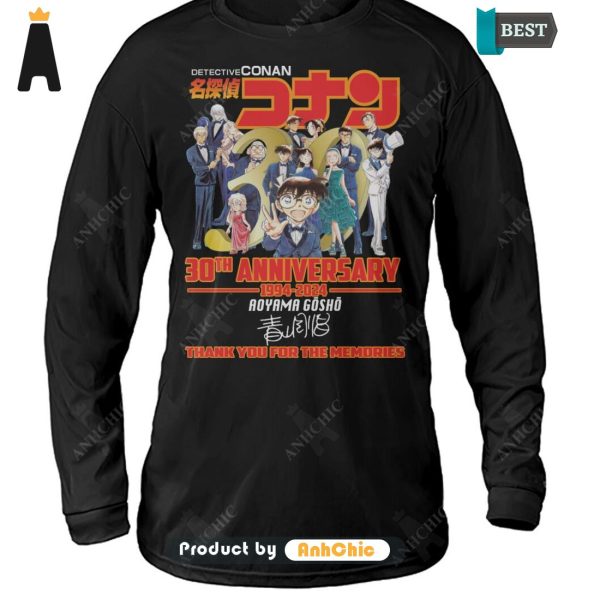 HOT Detective Conan 30th Anniversary 1994-2024 Thank You For The Memories Hot Winter T-Shirt