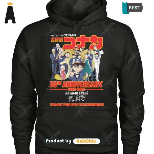 HOT Detective Conan 30th Anniversary 1994-2024 Thank You For The Memories Hot Winter T-Shirt