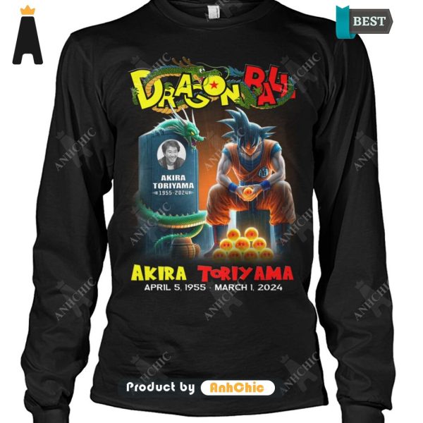 HOT Dragon Ball TORIYAMA AKIRA 1955-2024 Thank You For The Memories Hot Winter T-Shirt