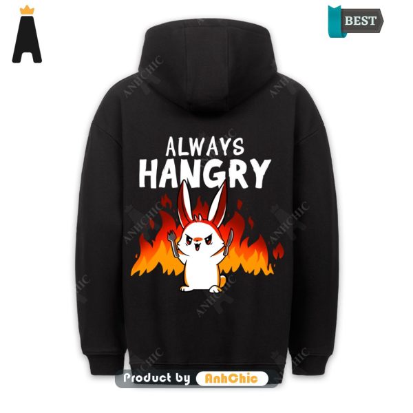 HOT FASHION Always Hangry Bunny  POD Design Cute Classic Hoodie