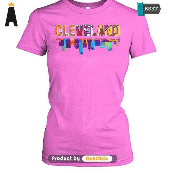 HOT FASHION City of Cleveland Cleveland Browns Cleveland Cavaliers Cleveland Guardians Street Style Elegance T-Shirt