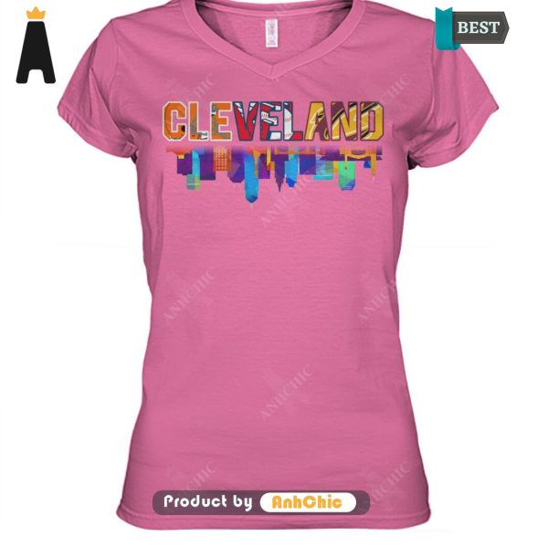 HOT FASHION City of Cleveland Cleveland Browns Cleveland Cavaliers Cleveland Guardians Street Style Elegance T-Shirt