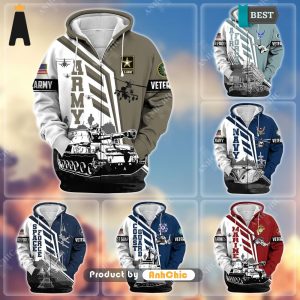 HOT FASHION  Honoring All Who Served US Veteran  Urban Streetwear 3D Hoodie