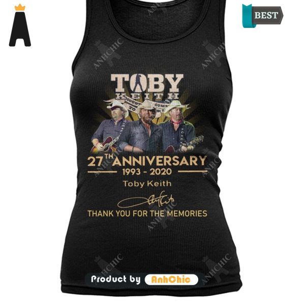 HOT FASHION Toby Keith 27th Anniversary 1973-2020 Thank You For The Memory Luxury Comfort T-Shirt