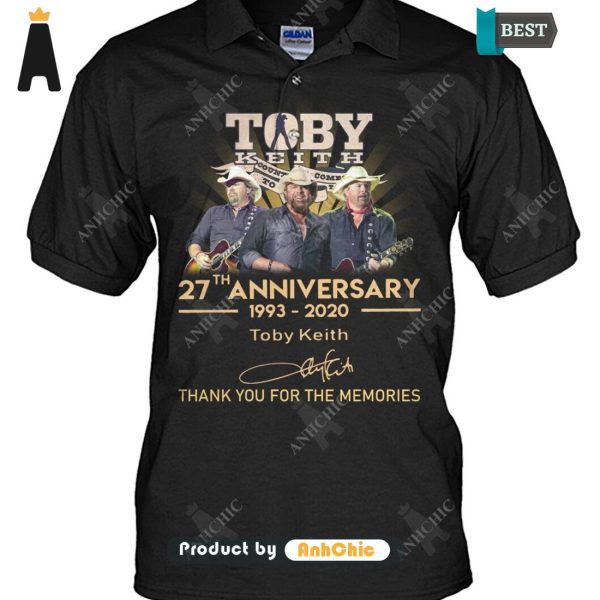 HOT FASHION Toby Keith 27th Anniversary 1973-2020 Thank You For The Memory Luxury Comfort T-Shirt