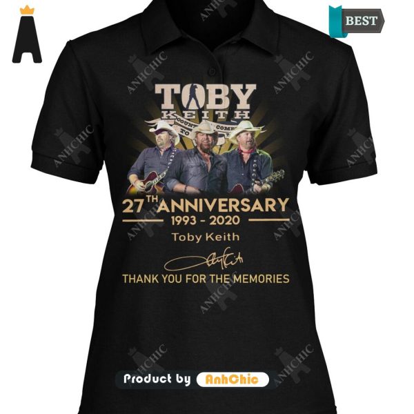 HOT FASHION Toby Keith 27th Anniversary 1973-2020 Thank You For The Memory Luxury Comfort T-Shirt