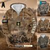 HOT FASHION Unique U.S. Army Veteran  Signature Series 3D Hoodie