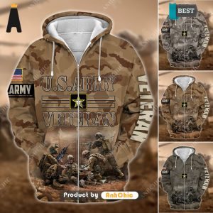 HOT FASHION  U.S.ARMY Veteran  Modern Classics 3D Hoodie