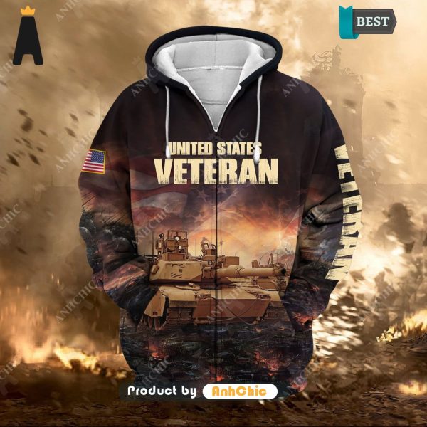 HOT FASHION Unique US Veteran  Hot Winter 3D Hoodie