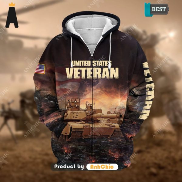 HOT FASHION Unique US Veteran  Hot Winter 3D Hoodie