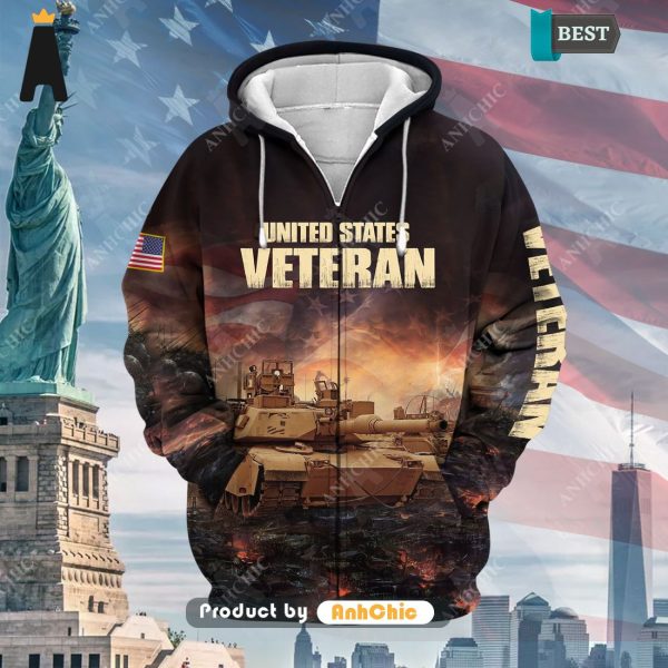 HOT FASHION Unique US Veteran  Hot Winter 3D Hoodie