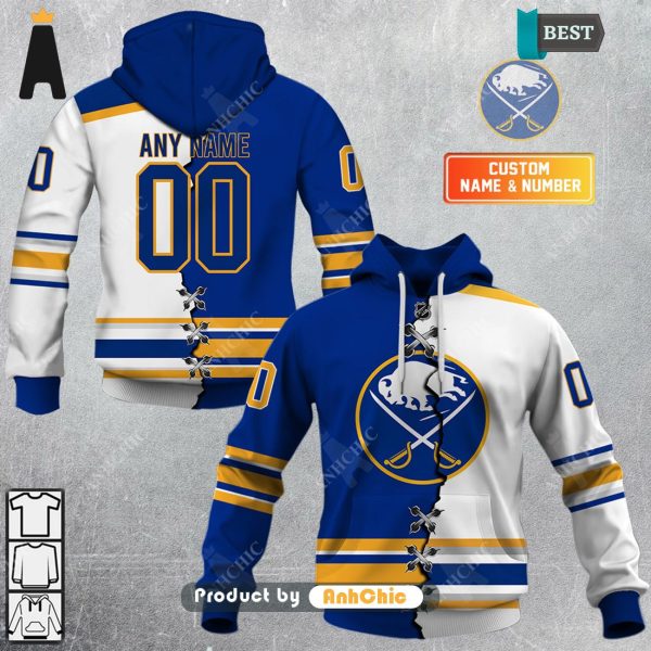 HOT Personalized NHL Buffalo Sabres Mix Jersey  Luxury Comfort 3D Hoodie