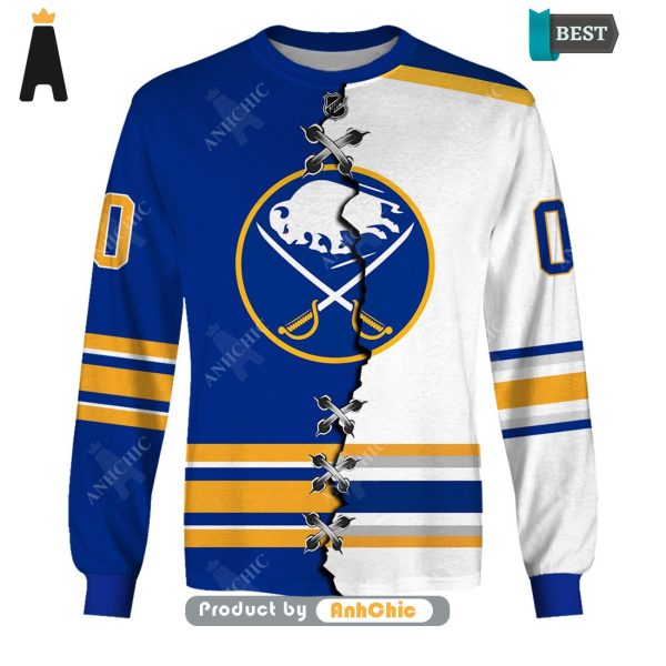 HOT Personalized NHL Buffalo Sabres Mix Jersey  Luxury Comfort 3D Hoodie