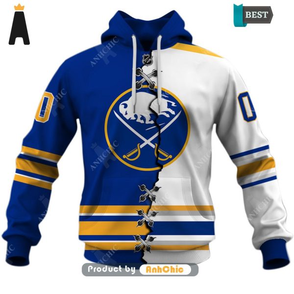 HOT Personalized NHL Buffalo Sabres Mix Jersey  Luxury Comfort 3D Hoodie