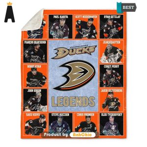 HOT TREND Anaheim Ducks Legends National Hockey League Trending Collection Blanket