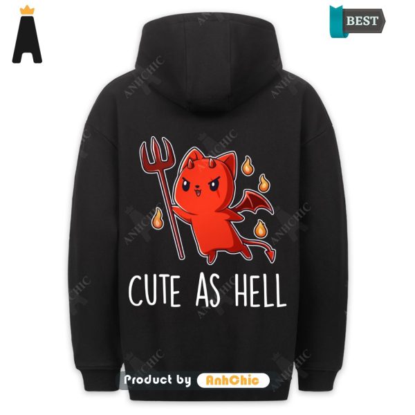 HOT TREND Cute As Hell  Urban Vibes Cute Classic Hoodie