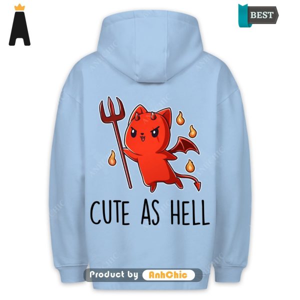 HOT TREND Cute As Hell  Urban Vibes Cute Classic Hoodie