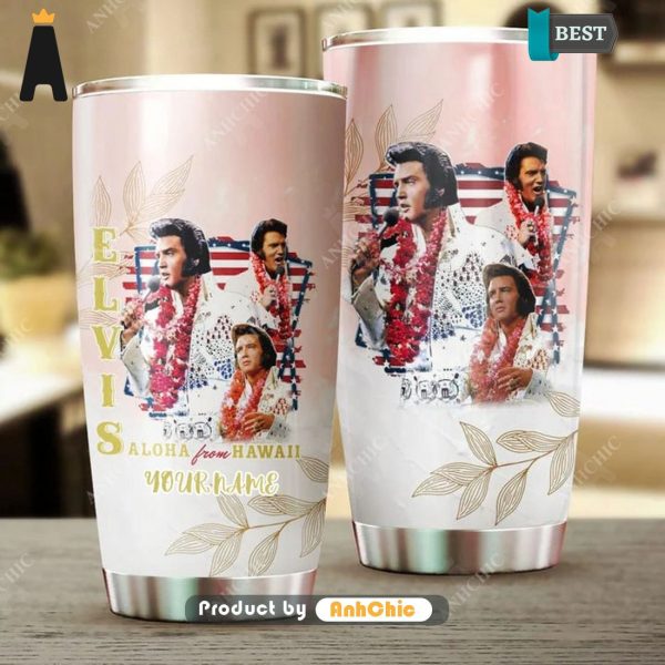 HOT TREND Elvis Presley Aloha From Hawaii Personalized All over Printed Gift For Fan Tumbler