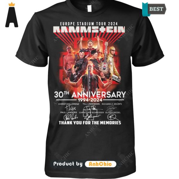 NEW RAMMS+EIN 30th Anniversary 1994-2024 Thank You For The Memories All over Printed T-Shirt