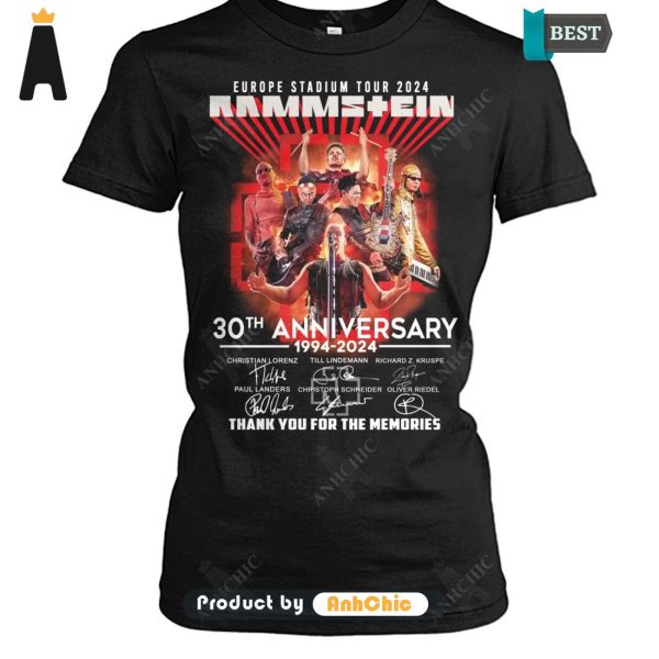 NEW RAMMS+EIN 30th Anniversary 1994-2024 Thank You For The Memories All over Printed T-Shirt