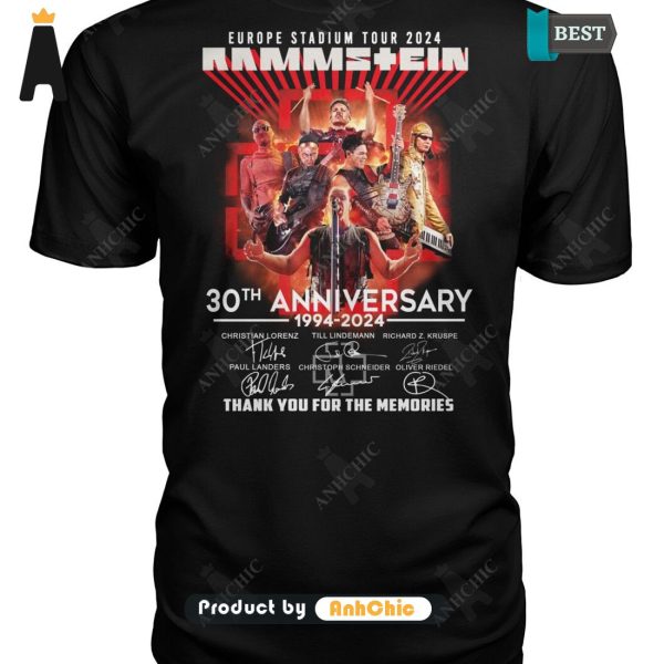 NEW RAMMS+EIN 30th Anniversary 1994-2024 Thank You For The Memories All over Printed T-Shirt