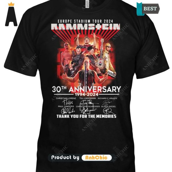 NEW RAMMS+EIN 30th Anniversary 1994-2024 Thank You For The Memories All over Printed T-Shirt