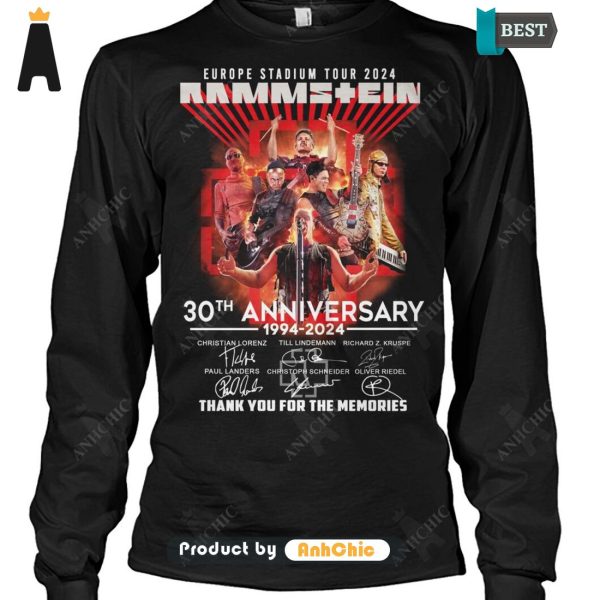 NEW RAMMS+EIN 30th Anniversary 1994-2024 Thank You For The Memories All over Printed T-Shirt