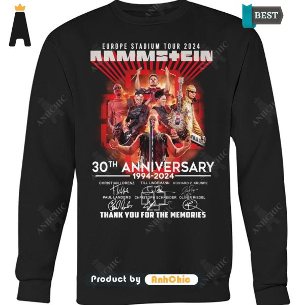 NEW RAMMS+EIN 30th Anniversary 1994-2024 Thank You For The Memories All over Printed T-Shirt