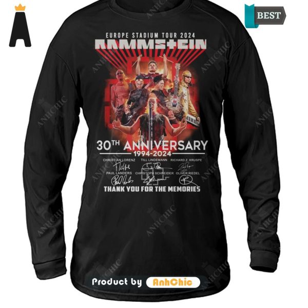 NEW RAMMS+EIN 30th Anniversary 1994-2024 Thank You For The Memories All over Printed T-Shirt