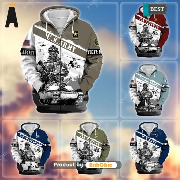 HOT TREND  Honoring All Who Served US Veteran   3D Hoodie