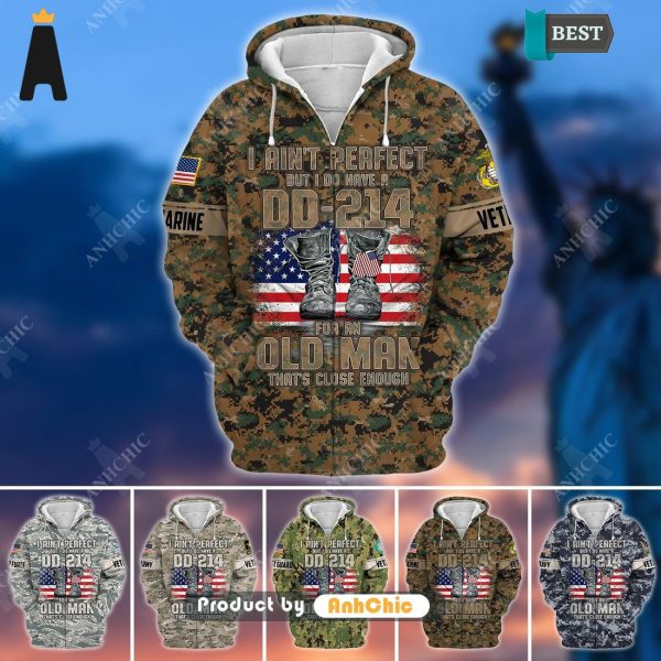 HOT  U.S Multiple Service Veteran  Luxury Comfort 3D Hoodie – H041