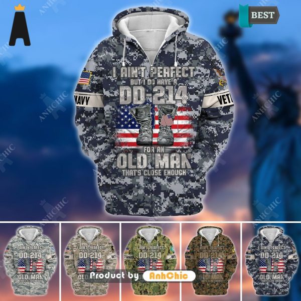 HOT  U.S Multiple Service Veteran  Luxury Comfort 3D Hoodie – H041