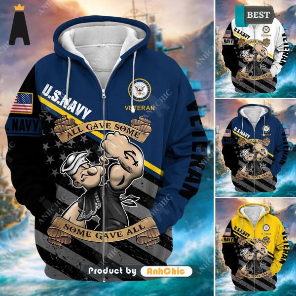 HOT  U.S Navy Veteran  Luxury Comfort 3D Hoodie