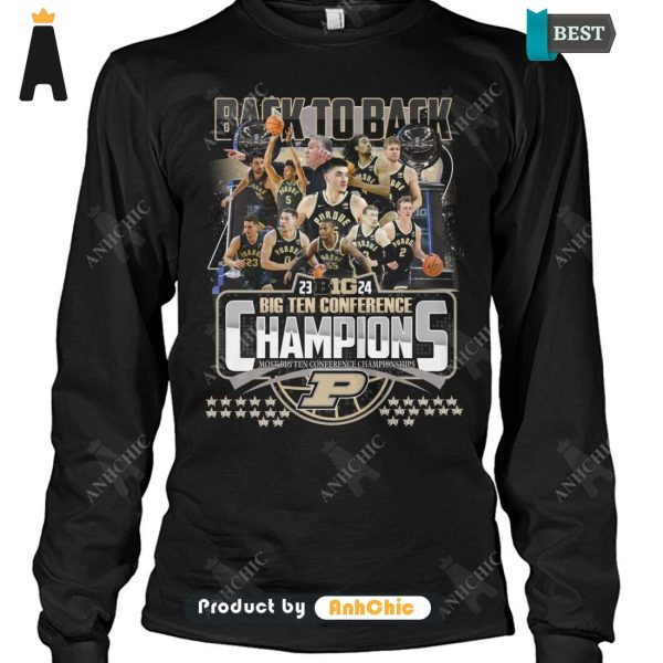 LIMITED Back To Back Big Ten Conference 2023-24 Championship Urban Streetwear T-Shirt