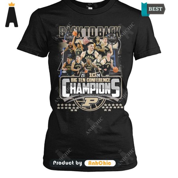 LIMITED Back To Back Big Ten Conference 2023-24 Championship Urban Streetwear T-Shirt