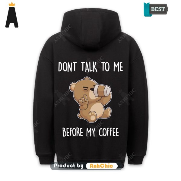 LIMITED Coffee Bear  Street Style Fusion Cute Classic Hoodie