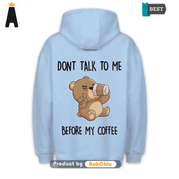 LIMITED Coffee Bear  Street Style Fusion Cute Classic Hoodie